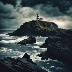 Storm Sentinel on the Coastal Cliffs