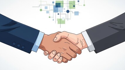 handshake between two businessmen