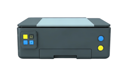 Modern Printer Isolated on White Background