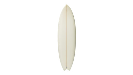 White surfboard isolated on a transparent background sports