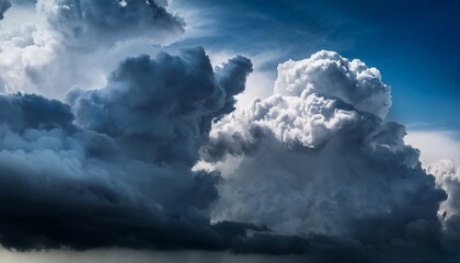 storm clouds dark and dramatic a close up view of cumulonimbus clouds