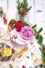 christmas table setting