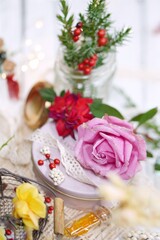 christmas table setting