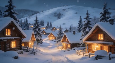 Fototapeta premium Winter wonderland in Grindelwald, Switzerland