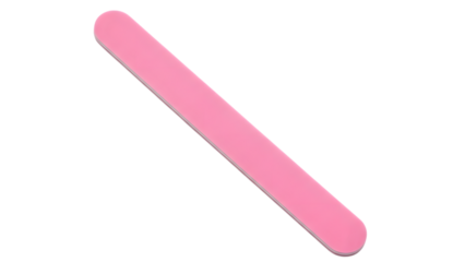 Pink nail file isolated on a transparent background nail care beauty grooming
