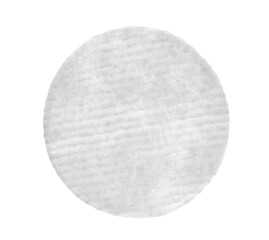 Absorbent cotton wool pads, swabs, wadding isolated on white background with clipping path