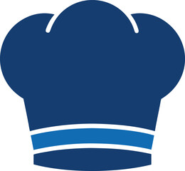Chef Hat Cook Culinary Flat Vector Illustration on White Background