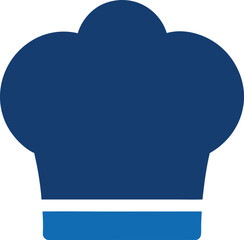 Chef Hat Cook Culinary Flat Vector Illustration on White Background
