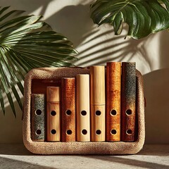 Bamboo pan flute display high resolution picture