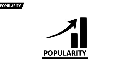 Fototapeta premium Rising graph chart showcases growth pointing upward in a white scene representing success or simple arrow and vertical bars display business growth in plain background suggesting progress
