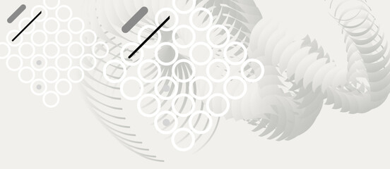 New Trendy 2026 White Background Dancing Cloud Concept Light Pale Vector Background. Abstract Geometric Art Delicate