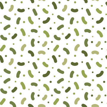 Vector seamless design featuring probiotics and prebiotics. Microflora pattern ideal for repeat wallpaper backgrounds.