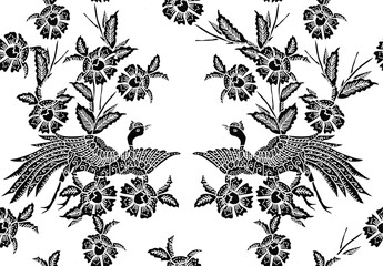 Bird motifs for various motifs, inspiration for Indonesian batik motifs