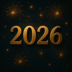 2026 Abstract New Year Background Design