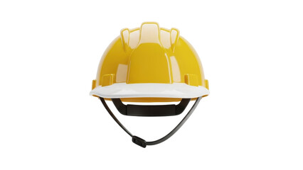 3D icon construction helmet, isolated on white background