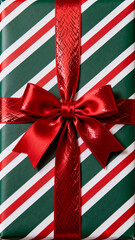 Fototapeta premium red and green ribbon