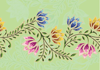 Floral motifs for various motifs, inspiration for Indonesian batik motifs