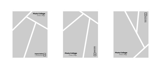 Vertical Photo Panel Arrangement with Comic Visual Style