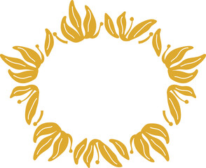 Wreath Floral Oval Frame