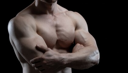 たくましい筋肉