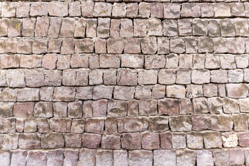 Fototapeta premium Texture of aged wall made of Limestone for background