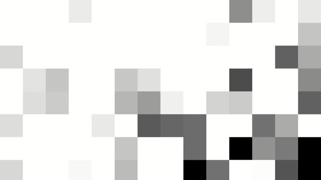 Abstract grayscale pixel pattern background representing digital noise data corruption or mosaic art