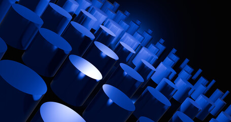 3d render blue abstract background