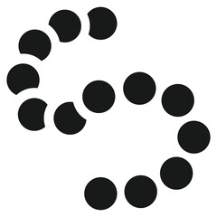 Staphylococcus Bacteria Icon Line Vector Illustration