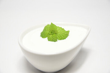 ヨーグルトとミント