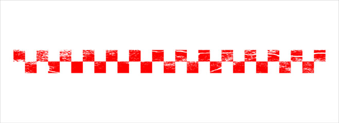 red and white checkered rectangular frame. Square racing checkerboard pattern. Chessboard geometric pattern. Rally checkerboard pattern. Finish racing frame.Eps10