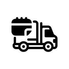 Delivery Truck With Calendar Icon Representing Shipping Schedule and Logistics Planning