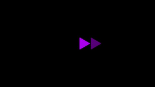 Animation of looping rewind button concept. Graphic icon Background. play baton icon animated .4K motion video for enhanced