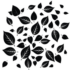 Collection of vibrant green leaves with intricate details, showcasing nature's beauty and freshness for organic and eco-friendly themes.