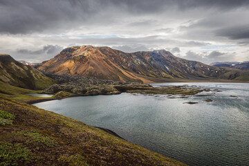 Frostastadavatn lake, Landmannalaugar, Highlands of Iceland