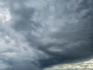 Timelapse footage of storm clouds and rain over the mountains, timelapse video of dark storm clouds passing by, high quality footage of clouds over the mountains.