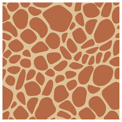 Seamless Giraffe Animal Skin Pattern