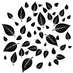 Collection of vibrant green leaves with intricate details, showcasing nature's beauty and freshness for organic and eco-friendly themes.