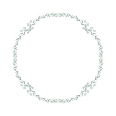 round frame made of glossy spheres