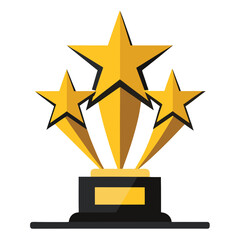 Striking image of a golden trophy, set against a dark background, symbolizing achievement and victory