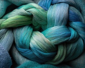 Intricate Knotted Colorful Fabric Design