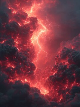 A stranger world wit mystery and cloud horror fantasy adventure style wallpaper background in light and shadow