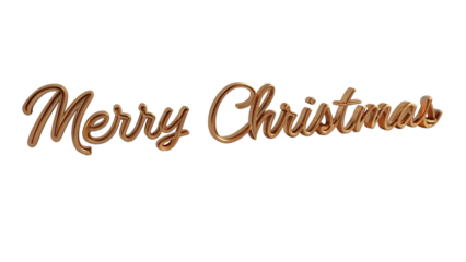 Gold cursive Merry Christmas text on a striped background festive 1