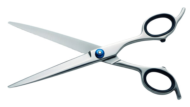 Scissors isolated on transparent background for cutting various materials