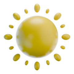 Bright Sunny Sun Illustration