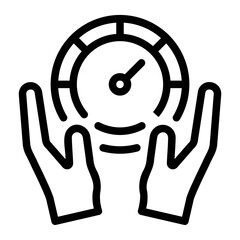 Obraz premium hands line icon