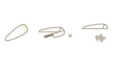 大根　みじん切り