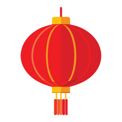 Simple graphic illustration of a red umbrella open and protecting against rain, concept of safety and shelter