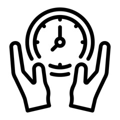 hands line icon