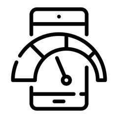 smartphone line icon