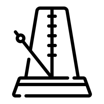 metronome line icon